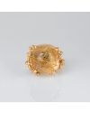 Ole Lynggaard Copenhagen Ring BoHo Ring Large in Gold with Rutile Quartz and Diamonds (watches)